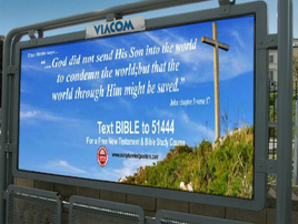 Picture - Billboard with Scripture poster