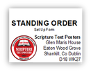Picture of Standing Order form